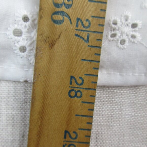 Shein Top Size‎ XXL White Broderie Ruffle Trim Sleeveless V Neck Pullover - Picture 8 of 10